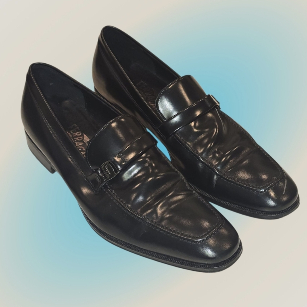 Salvatore Ferragamo Italian Leather Men's Dress Loafers